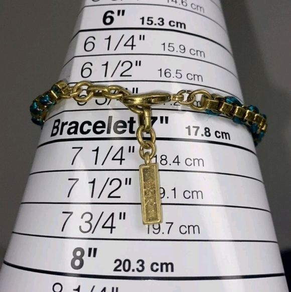 Stunning Silpada K&R Aqua Gem Bracelet RETIRED - Picture 2 of 6